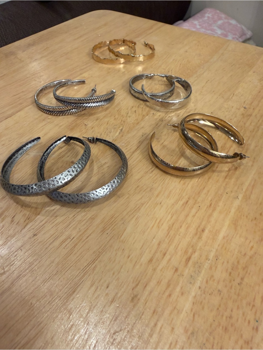 Mixed Metal Hoops Set - Gold & Silver Women Jewelry